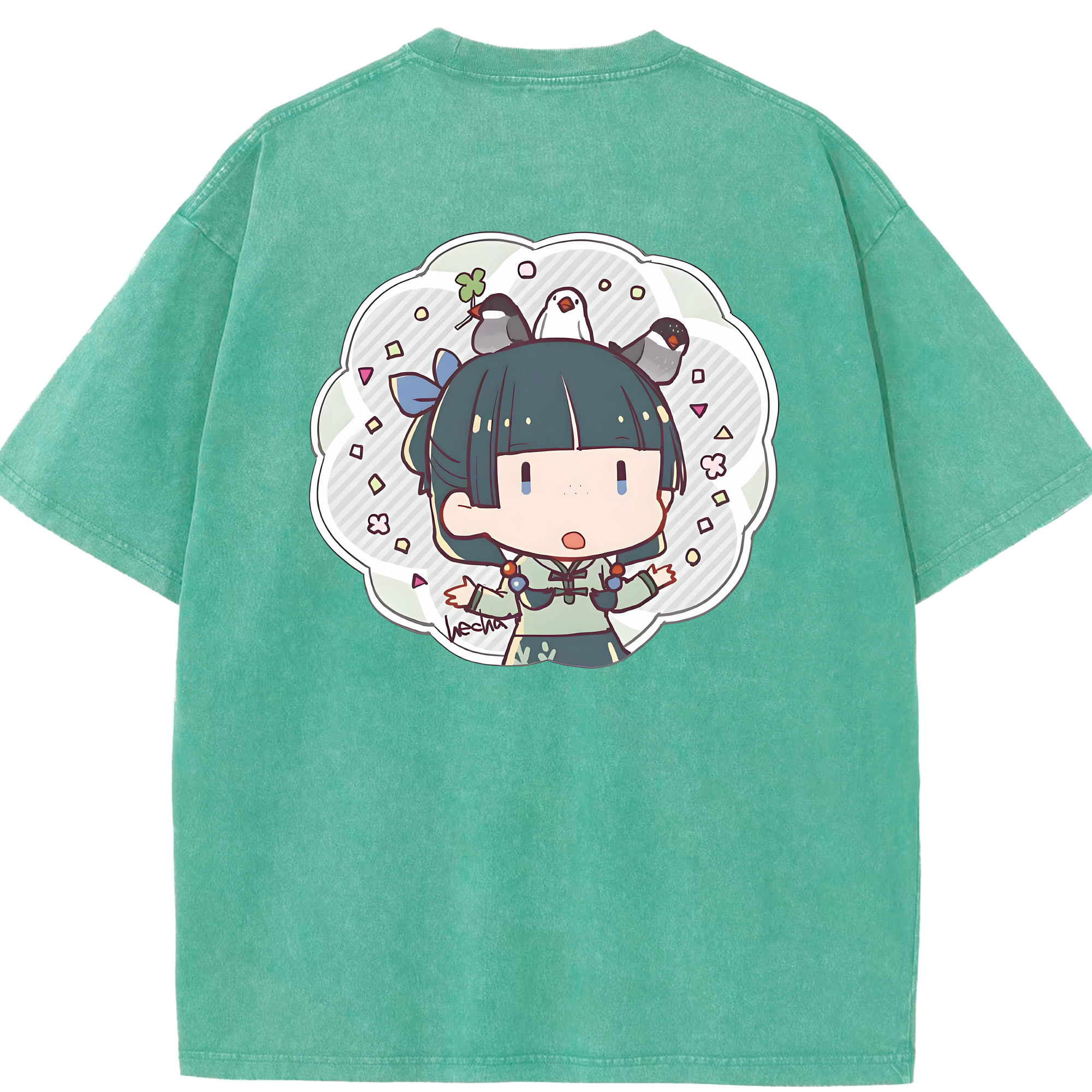 （画像用） 薬屋のひとりごと The Apothecary Diaries 綿100% ヴィンテージ風 半袖Tシャツ（背面プリント）